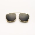 Clip On - Kallima Light Gold Metal/Gray Lenses G15 - C006