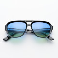 Sunglasses - Big Monza Bold... Blue Shaded Yellow - BLYLGR