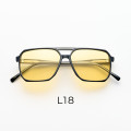 Sunglasses - Big Light P.L. Solid Yellow - YLWSLD