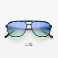 Sunglasses - Big Monza P.L. Blue Shaded Yellow - BLYLGR