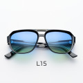 Sunglasses - Big Monza Bold... Blue Shaded Yellow - BLYLGR