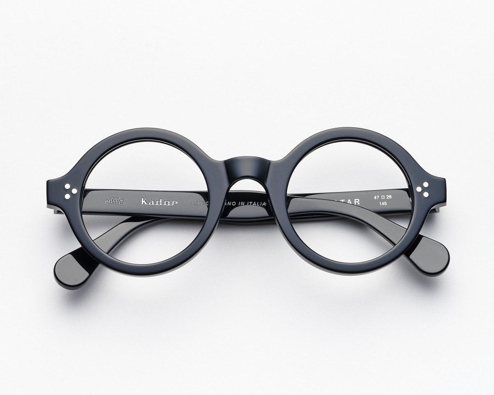 Round-shaped Arkistar model black eyeglasses