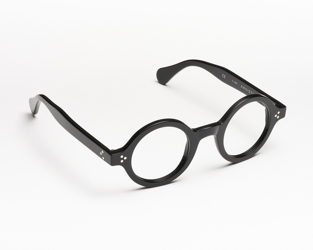 Occhiale da vista dalla forma rotonda modello Arkistar colore nero Occhiale da vista dalla forma rotonda modello Arkistar colore nero