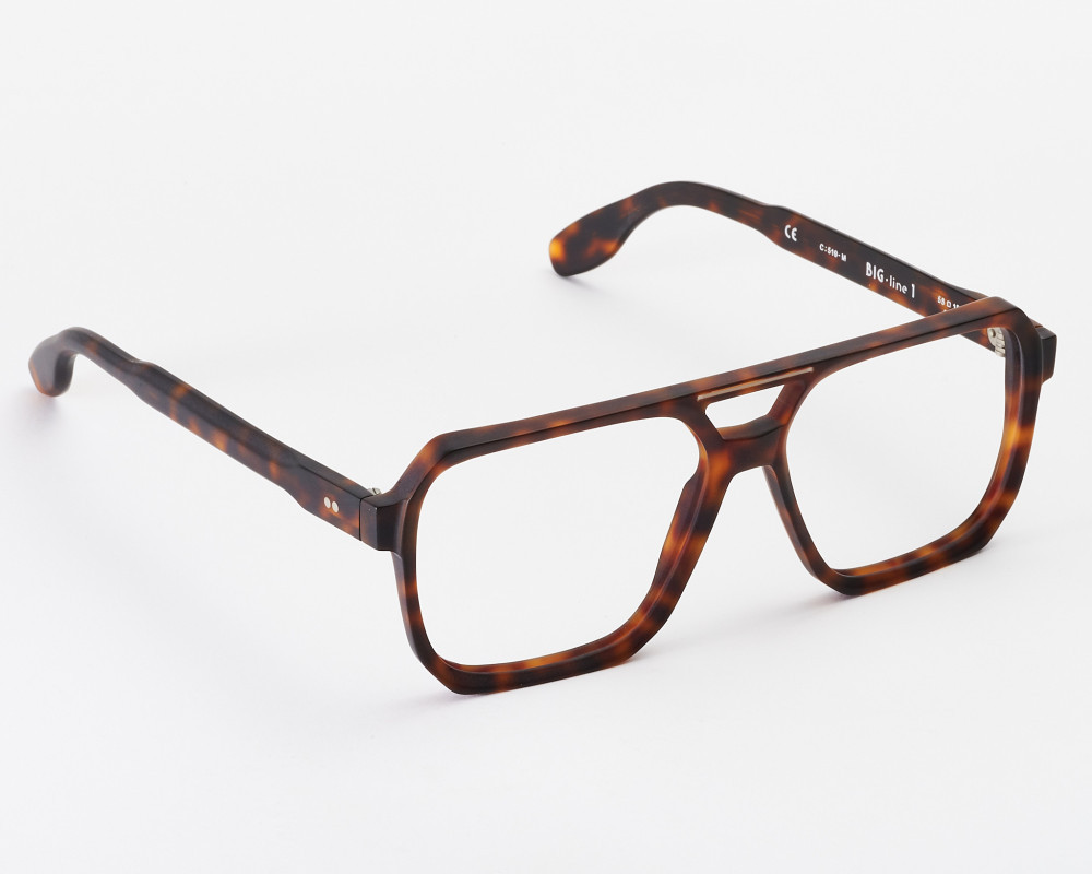 Big Line 1 large and squared eyeglasses in Havana color Big Line 1 large and squared eyeglasses in Havana color