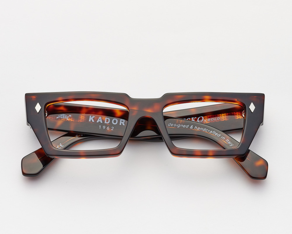 Disko brown rectangular eyeglasses