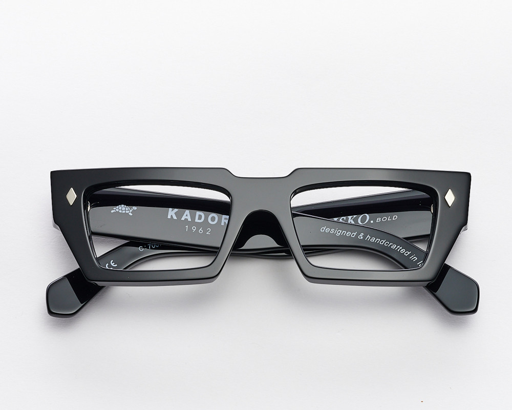 Disko black rectangular eyeglasses