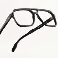 Big Line 1 large and squared eyeglasses in black color