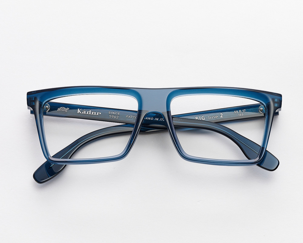 Blue Big Line 2 rectangular optical frame