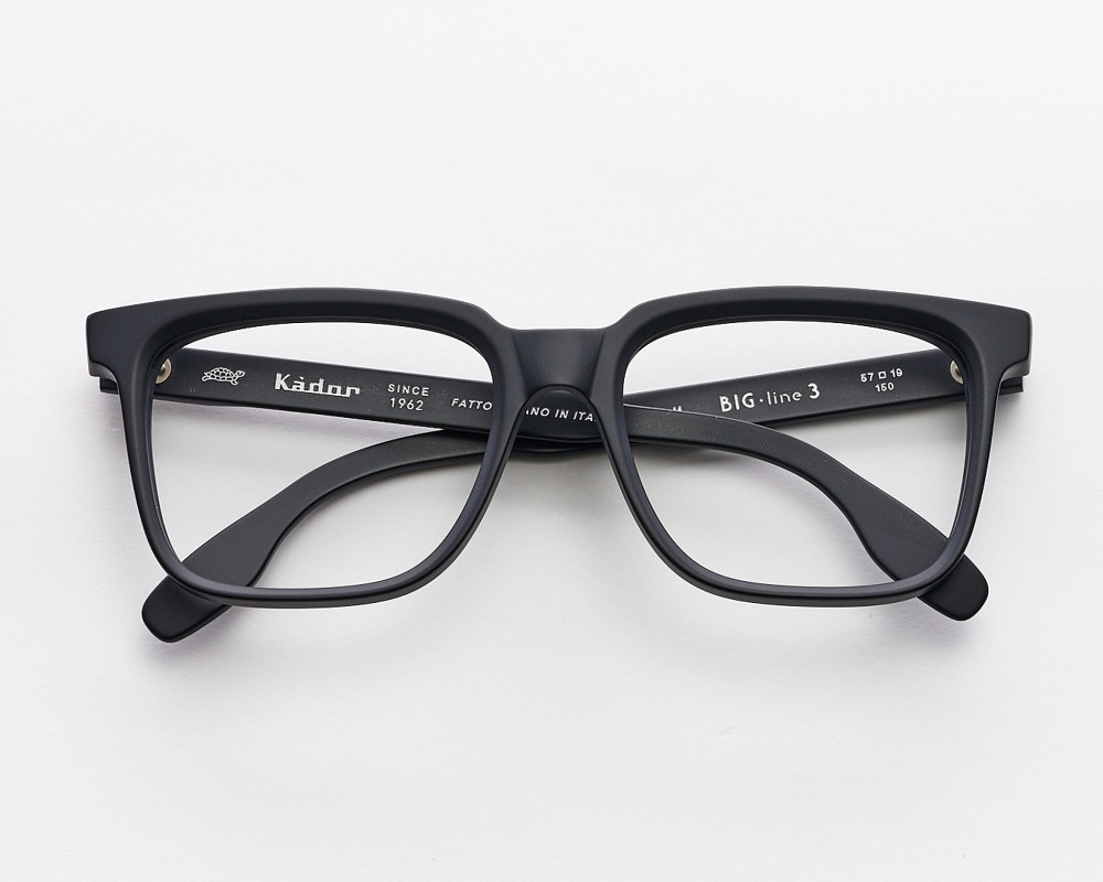 Black Big Line 3 square eyeglasses