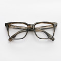 Stripped green Big Line 3 square eyeglasses