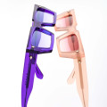 Pink and purple rectangular Disko sunglasses