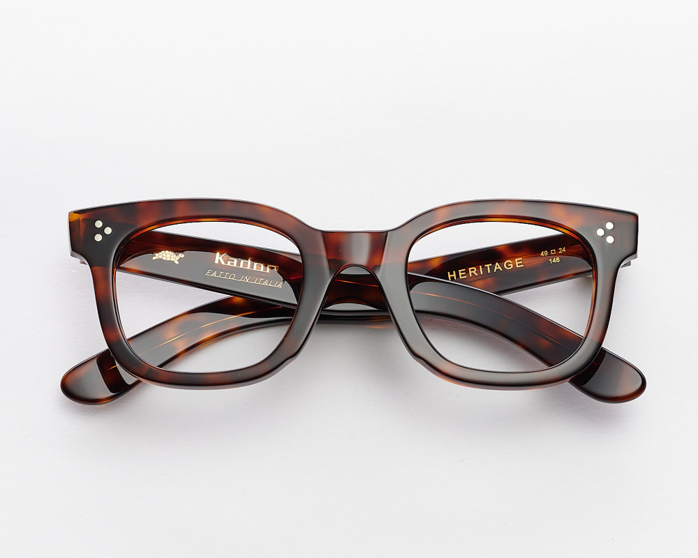 brown square eyeglasses