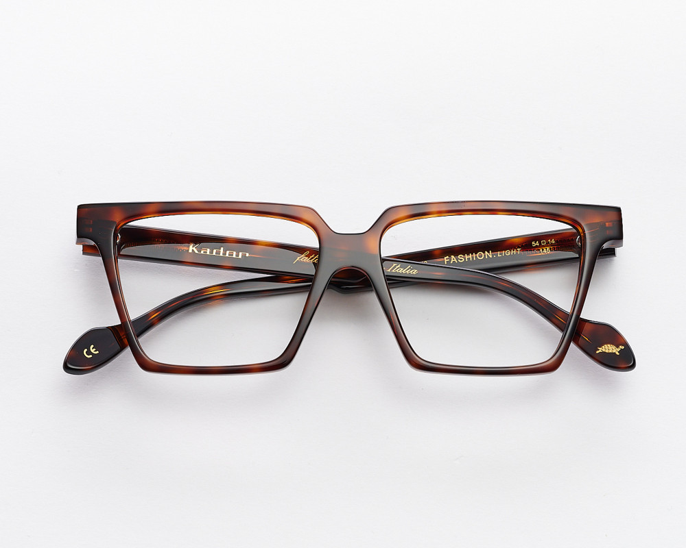 Lightweight brown eyeglasses for women