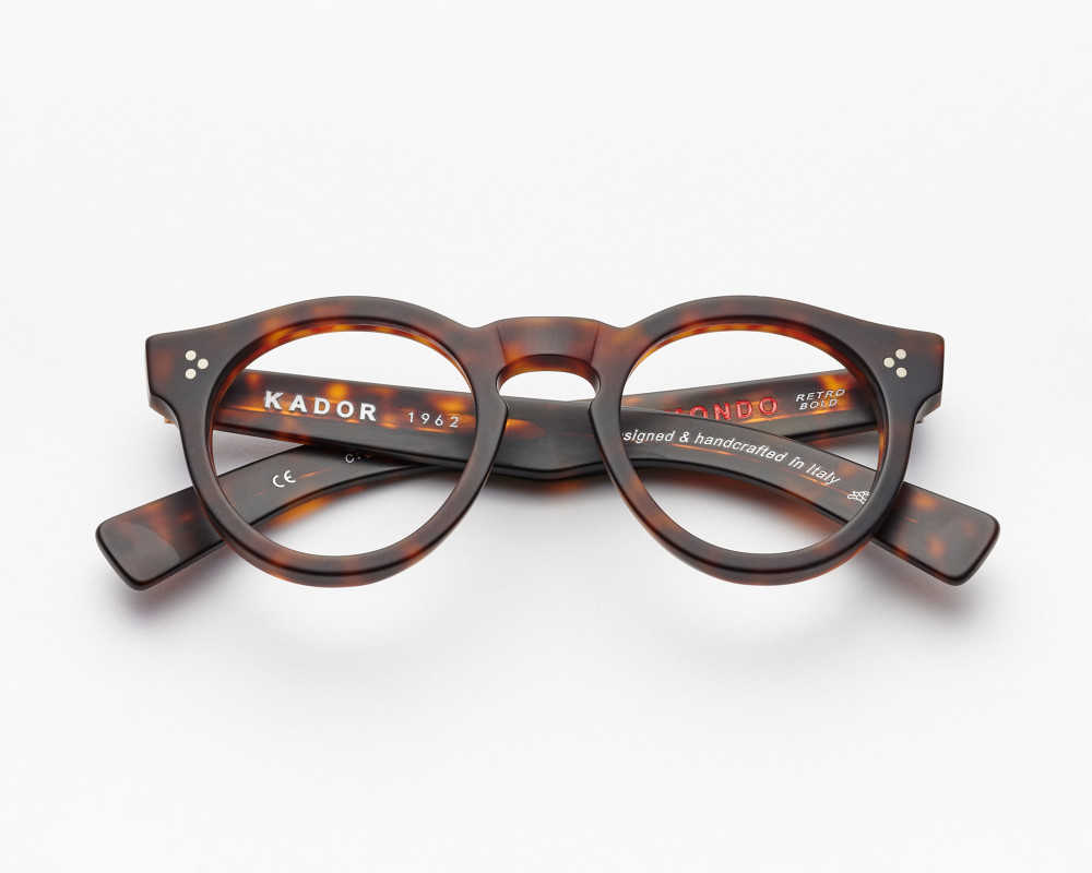 Optical frame Round and thick Mondo model Havana color