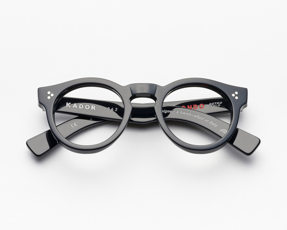 Optical frame Round and thick Mondo model Black color