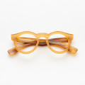 Optical frame Round and thick Mondo model Honey color Matte Honey/Matte Havana Temples MIELE-M/641195-M - A277