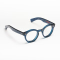 Optical frame Round and thick Mondo model Blue color