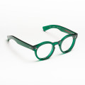 Optical frame Round and thick Mondo model Green color