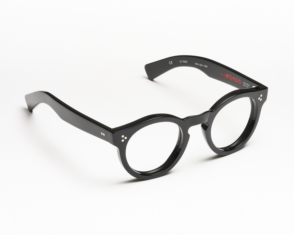 Optical frame Round and thick Mondo model Black color