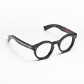 Optical frame Round and thick Mondo model Black with Crystal black temples color