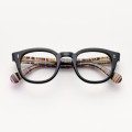 Optical - Jolly Special Black front striped violet temples 7007-M/3004-M - A394