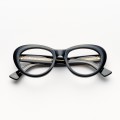 Optical frame - Capri New Black and Black crystal gold details 7007/BxlG - A321